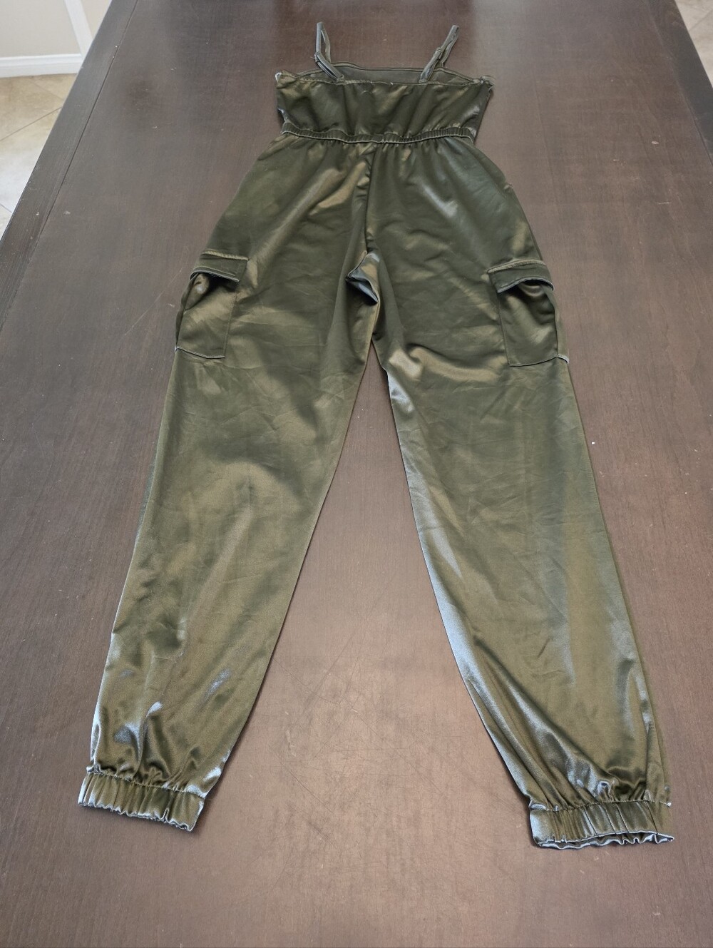 DEREK HEART Satin JUMPSUIT - Picture 2 of 3
